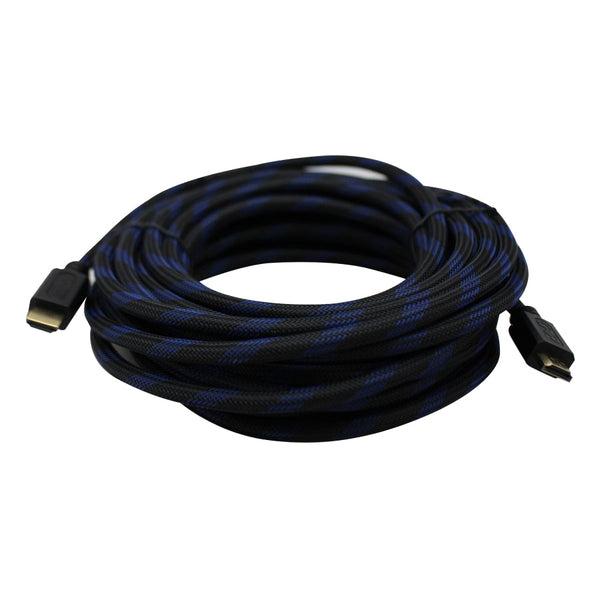 Cable Hdmi Ghia 10 Metros Reforzado Para Uso Rudo Cobre 4k A 60hz Ethernet Bolsa