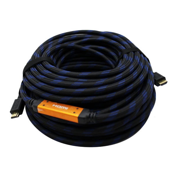 Cable Hdmi Ghia 25 Metros Reforzado Para Uso Rudo Cobre 4k A 60hz Etherner Bolsa