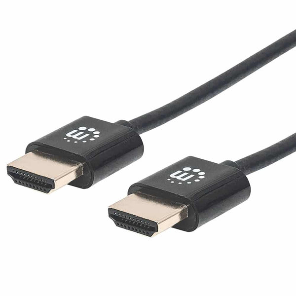 Cable Hdmi Manhattan 2.0 Ultradelgado Macho-Macho 1.0 Metros Blister 394352