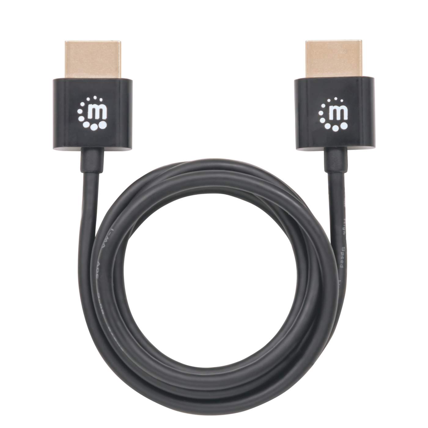 Cable Hdmi Manhattan 2.0 Ultradelgado Macho-Macho 1.0 Metros Blister 394352