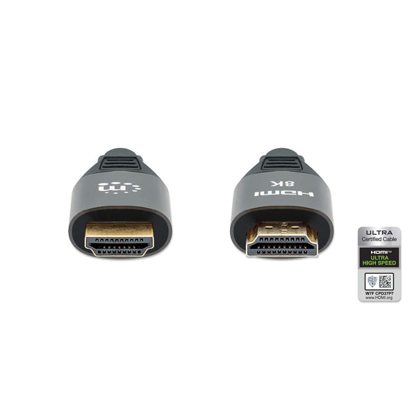 Cable Hdmi Manhattan 2.1 Textil M-M 1.0M, 8K@60Hz, 355933