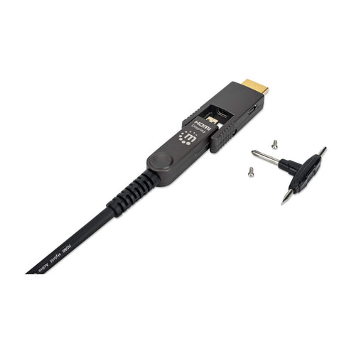 Cable Hdmi Manhattan Fibra Optica M-M 4K 30Mts 355193