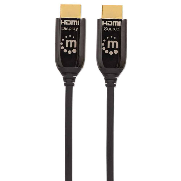 Cable Hdmi Optico Activo Plenum Macho-Macho 50 Macho Negro Manhattan 355445