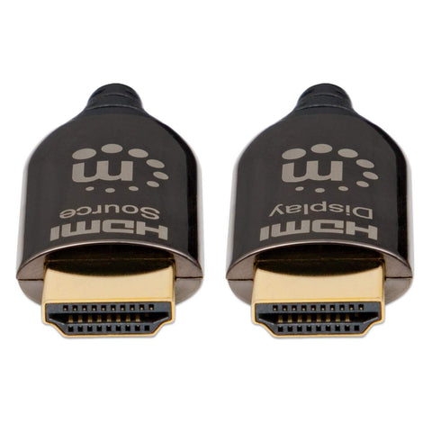 Cable Hdmi Optico Activo Plenum Macho-Macho 50 Macho Negro Manhattan 355445