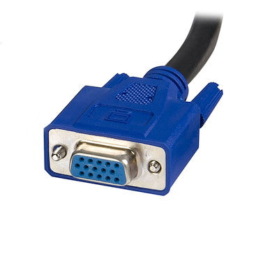 Cable Kvm De 1.8 Metros Todo En Uno Vga Usb A Usb B Hd15 - 2 En 1 - Startech.Com Modelo Svusb2n1_6