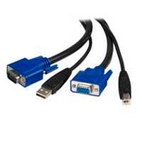 Cable Kvm De 1.8 Metros Todo En Uno Vga Usb A Usb B Hd15 - 2 En 1 - Startech.Com Modelo Svusb2n1_6