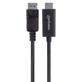 Cable Manhattan Displayport A Hdmi 4ka60hz Macho -Macho 3 Metros 153218