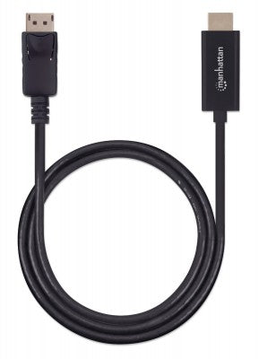 Cable Manhattan Displayport-Hdmi Macho-Macho 4ka60hz 1.0 Metros Negro 153195