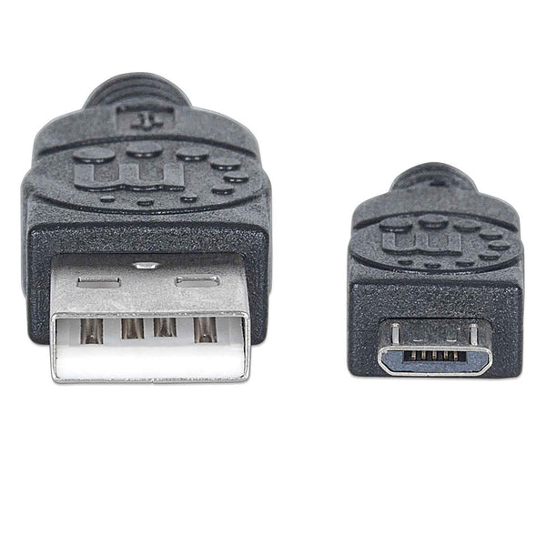 Cable Manhattan Usb 2.0 A - Micro B 3.0 Metros Negro Pvc 325684