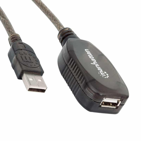 Cable Manhattan Usb 2.0 Extension Activa 20 Metros Encadenable 150958