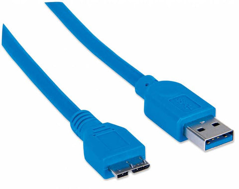 Cable Manhattan Usb 3.0 A Macho - Micro B Macho 1.0 Metros Azul 393898