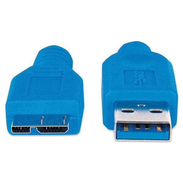 Cable Manhattan Usb 3.0 A Macho - Micro B Macho 1.0 Metros Azul 393898