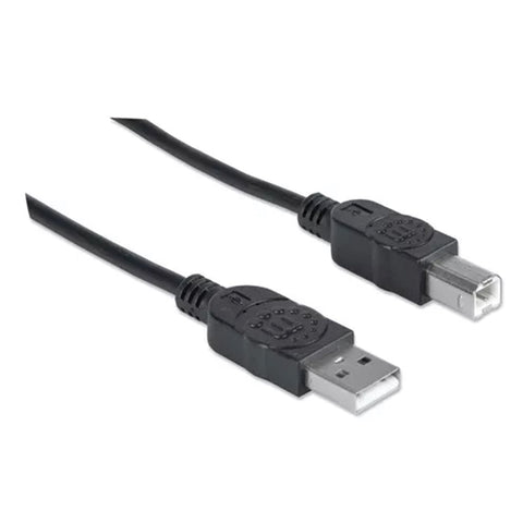 Cable Manhattan Usb A-B 1.8 Metros Negro 342650