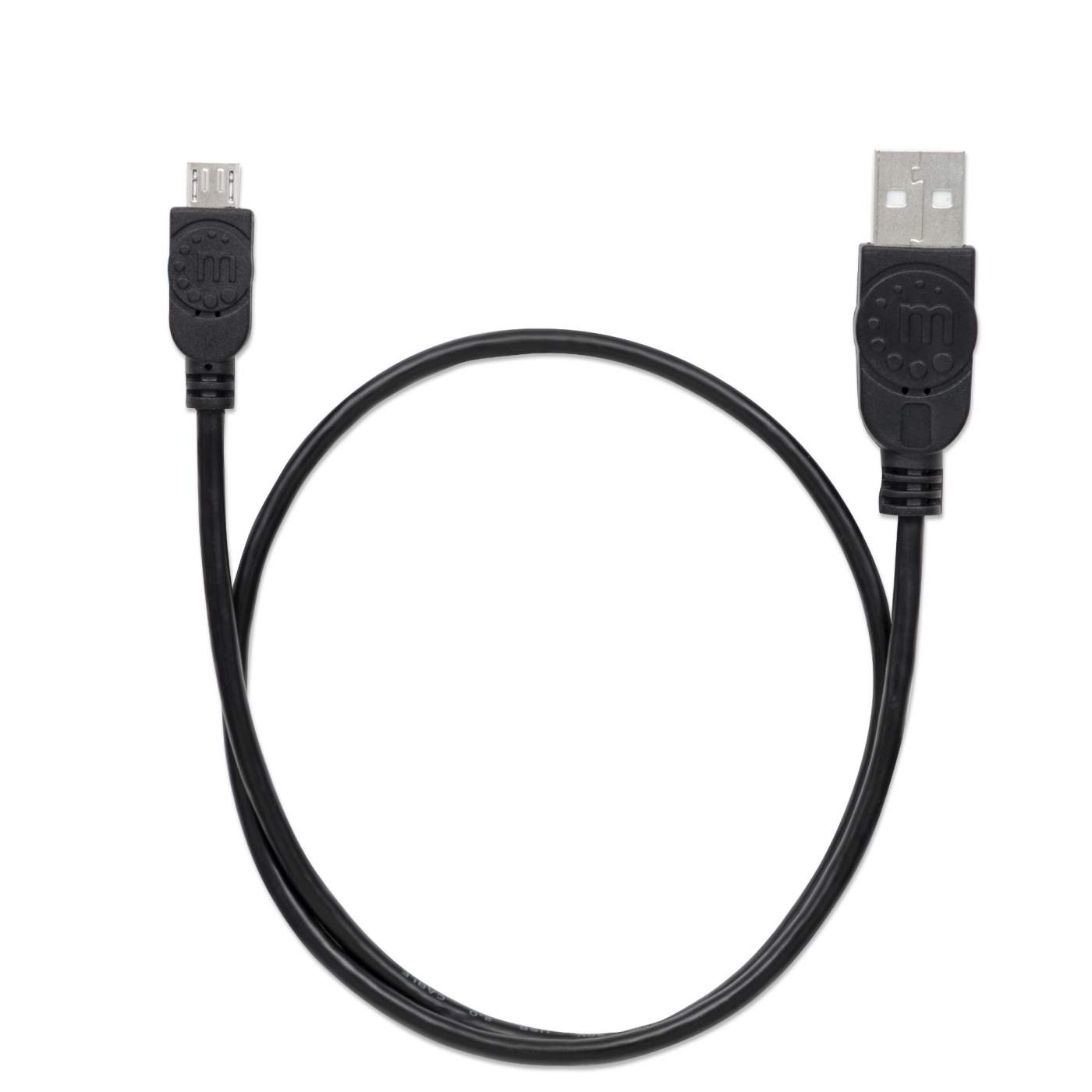 Cable Manhattan Usb A Macho - Micro B Macho 0.5 Metros Negro 325677