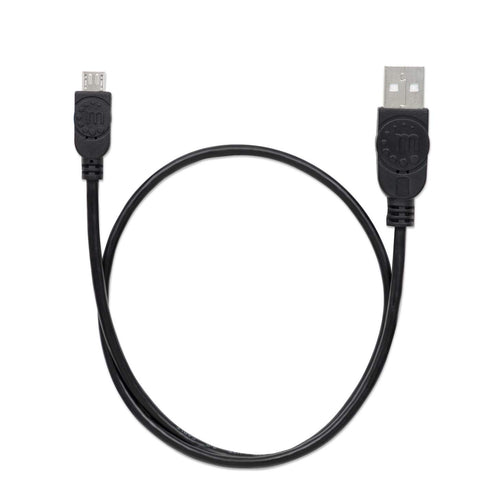 Cable Manhattan Usb A Macho - Micro B Macho 0.5 Metros Negro 325677