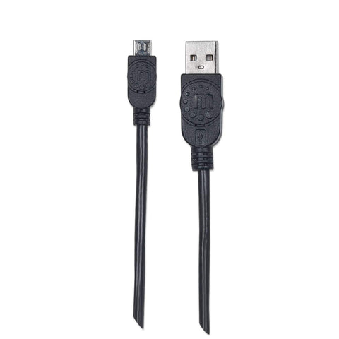 Cable Manhattan Usb A Macho - Micro B Macho 0.5 Metros Negro 325677