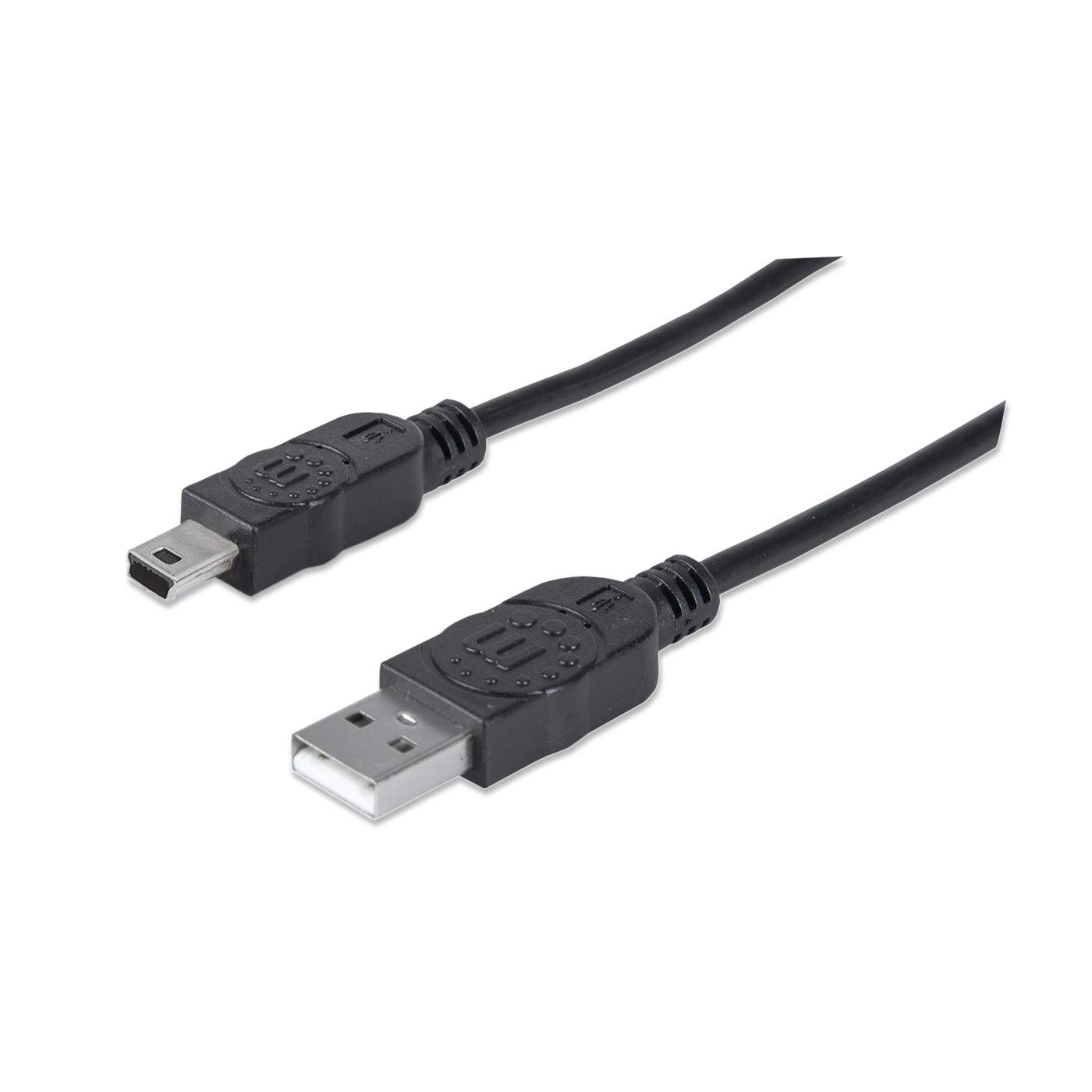 Cable Manhattan Usb A Macho - Mini B Macho 1.8M Negro 333375