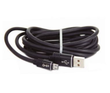 Cable Micro Usb Ghia 2.0 Metros, Datos Y Carga, Color Negro