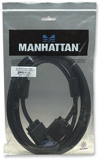 Cable Monitor Manhattan Svga 5mm Hd15 Macho-Macho 11.0 Metros Fer 371568