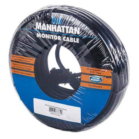 Cable Monitor Manhattan Svga 8mm Hd15 Macho-Macho 30.0 Metros337342