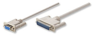 Cable Null Modem Manhattan Db9 H - Db25 M 1.8 Metros 314770