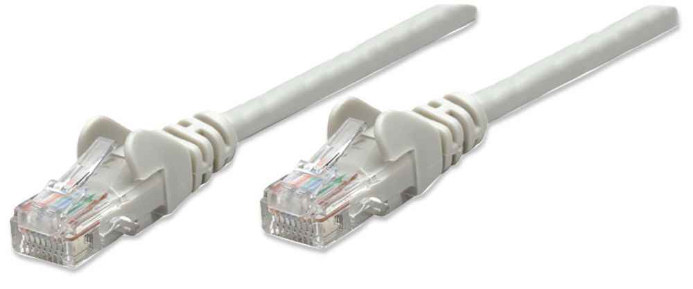 Cable Patch Intellinet Rj45 3.0 Metros (10.0ft) Cat6 Utp Gris Macho-Macho 334129