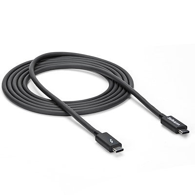 Cable Thunderbolt De 2m - Thunderbolt 3 Usb-C (20gbps) - Compatible Con Thunderbolt, Displayport Y Usb - 4k A 60hz - Hasta 100w - Startech.Com Modelo Tblt3mm2m
