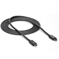 Cable Thunderbolt De 2m - Thunderbolt 3 Usb-C (20gbps) - Compatible Con Thunderbolt, Displayport Y Usb - 4k A 60hz - Hasta 100w - Startech.Com Modelo Tblt3mm2m