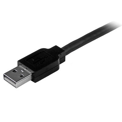 Cable Usb Activo De 15 Metros Para Impresora - 1x Usb-B Macho A Usb-A Macho Activo Amplificado Usb 2.0 - Impresora - Negro - Startech.Com Modelo Usb2hab50ac