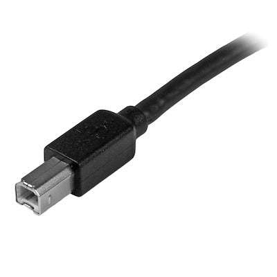 Cable Usb Activo De 15 Metros Para Impresora - 1x Usb-B Macho A Usb-A Macho Activo Amplificado Usb 2.0 - Impresora - Negro - Startech.Com Modelo Usb2hab50ac