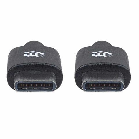 Cable Usb-C Manhattan C Macho-C Macho 1.0 Metros Negro 353342