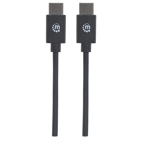 Cable Usb-C Manhattan C Macho-C Macho 1.0 Metros Negro 353342
