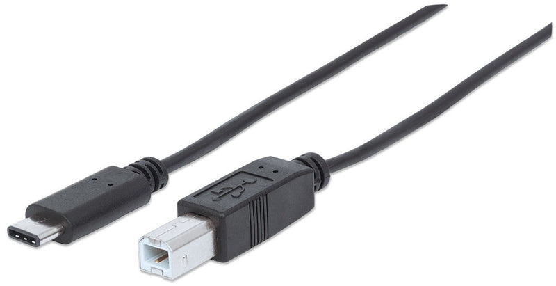 Cable Usb-C Manhattan V2.0 C-B Macho-Macho 2.0 Metros Negro 3.0a 480mbps 354950