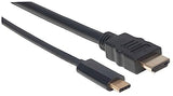 Cable Usb Manhattan Tipo C M-Hdmi Macho 1.0 Metros V3.1 4k 152235