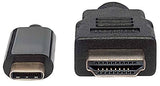 Cable Usb Manhattan Tipo C M-Hdmi Macho 1.0 Metros V3.1 4k 152235