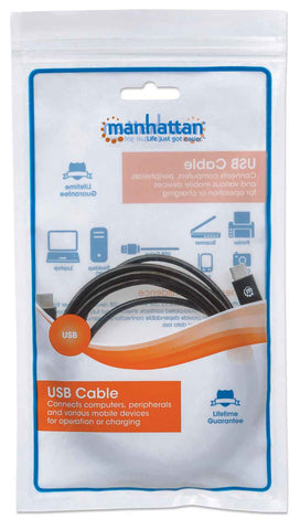 Cable Usb Manhattan Tipo Cm - Cm 2.0 Metros Negro V2.0 354875