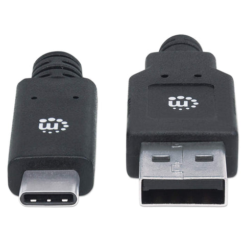 Cable Usb Manhattan Tipo Cm - Am 2.0 Metros Negro V3.1 Gen1 354974