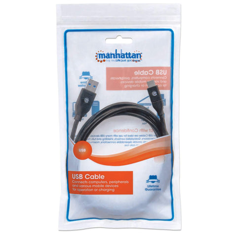 Cable Usb Manhattan Tipo Cm - Am 2.0 Metros Negro V3.1 Gen1 354974