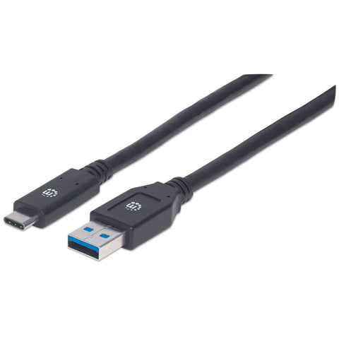 Cable Usb Manhattan Tipo Cm - Am 3.0 Mts Negro V3.1 Gen1 354981