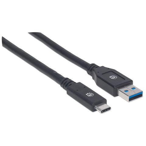 Cable Usb Manhattan Tipo Cm - Am 3.0 Mts Negro V3.1 Gen1 354981