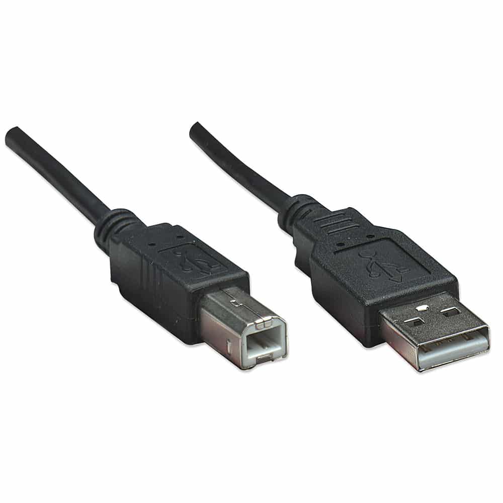 Cable Usb Manhattan V2.0 A-B 0.5 Metros, Negro 374507