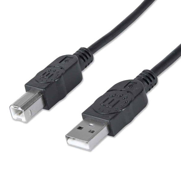 Cable Usb Manhattan V2.0 A-B 3.0 Metros, Negro 333382