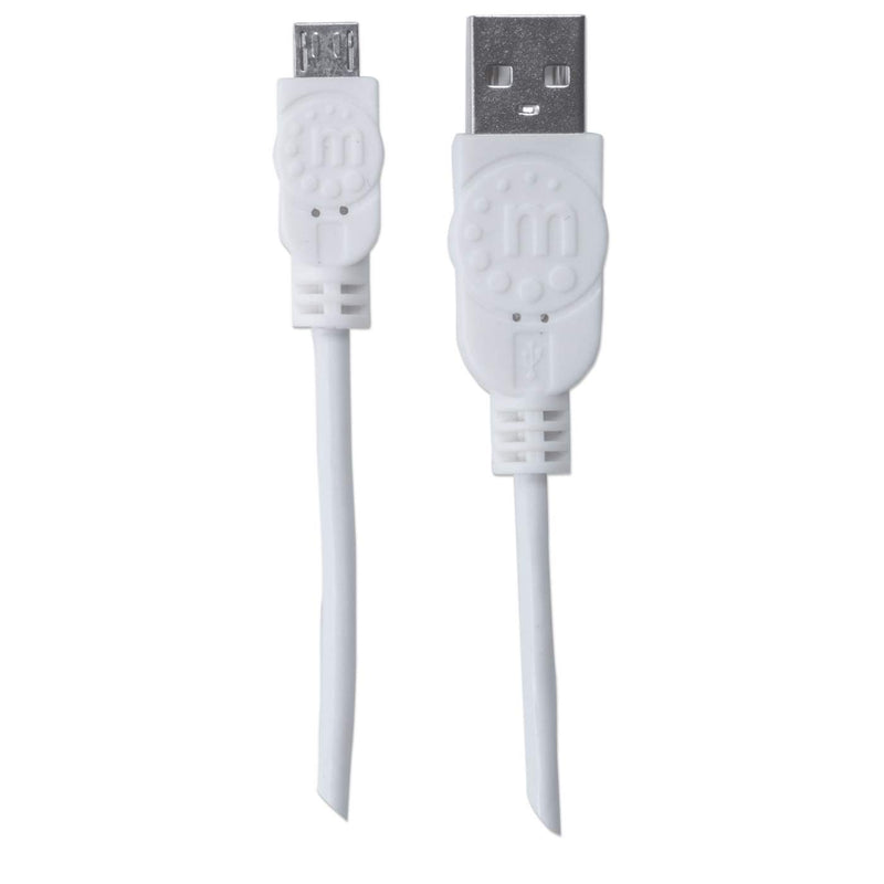 Cable Usb Manhattan V2.0 A-Micro B 1.0 Metros Blanco 323987