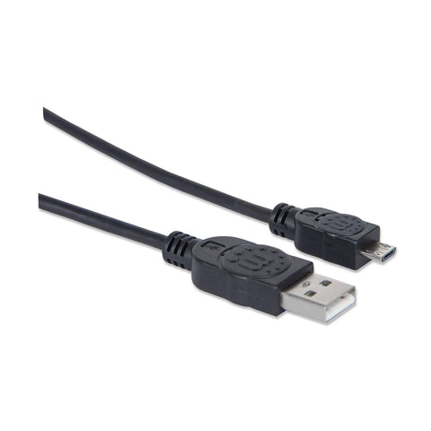 Cable Usb Manhattan V2 A-Micro B Pvc 1.0 Metros Negro 307161
