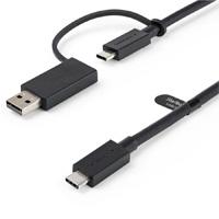 Cable Usb Tipo C De 1 Metro Con Adaptador Usb-A, Usb-C A C , Usb-A A C, Cable Usb C 2 En 1 Para Docks Hibridas - Startech.Com Modelo Usbccadp