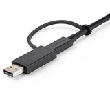 Cable Usb Tipo C De 1 Metro Con Adaptador Usb-A, Usb-C A C , Usb-A A C, Cable Usb C 2 En 1 Para Docks Hibridas - Startech.Com Modelo Usbccadp