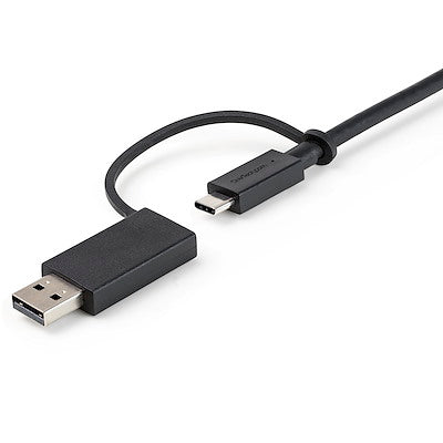 Cable Usb Tipo C De 1 Metro Con Adaptador Usb-A, Usb-C A C , Usb-A A C, Cable Usb C 2 En 1 Para Docks Hibridas - Startech.Com Modelo Usbccadp