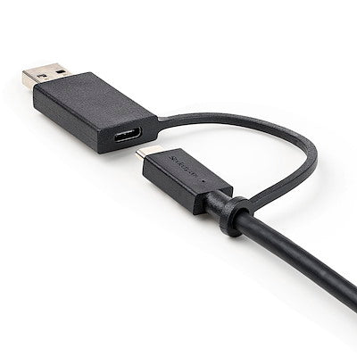 Cable Usb Tipo C De 1 Metro Con Adaptador Usb-A, Usb-C A C , Usb-A A C, Cable Usb C 2 En 1 Para Docks Hibridas - Startech.Com Modelo Usbccadp