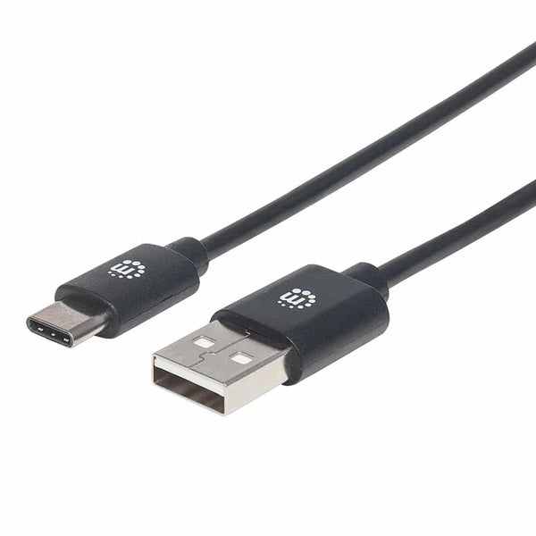 Cable Usb Tipo-C Manhattan, Cm-Am 1.0M Negro 353298