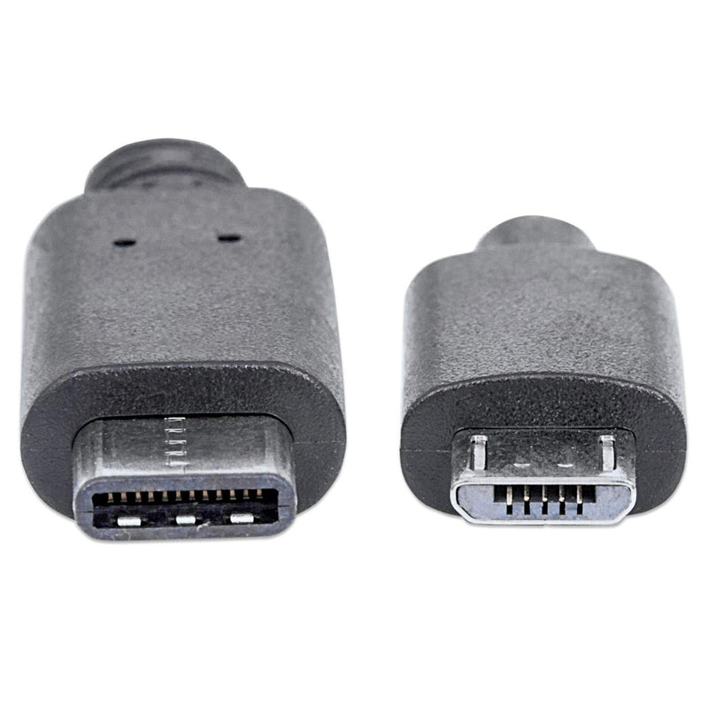 Cable Usb Tipo-C Manhattan, Cm-Micro Bm 1.0 Metros Negro 353311